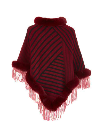 osha Poncho in Rot