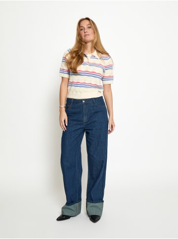 Peppercorn Top in Cornflower Blue Stripe