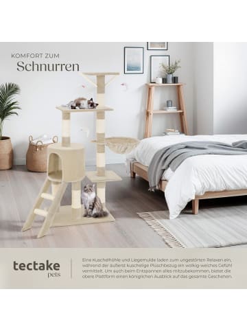 tectake Katzenbaum Dominik 144 cm Diverse Farben  Beige