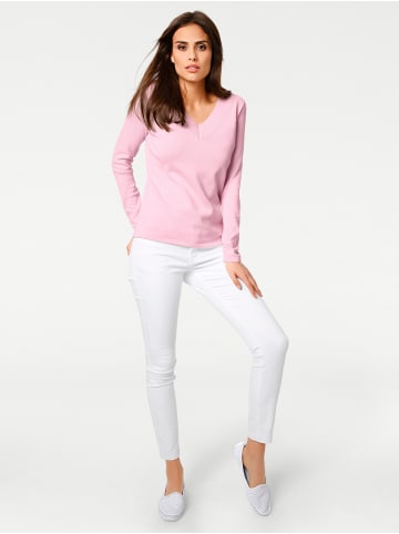 Heine V-Ausschnitt-Pullover in rosé