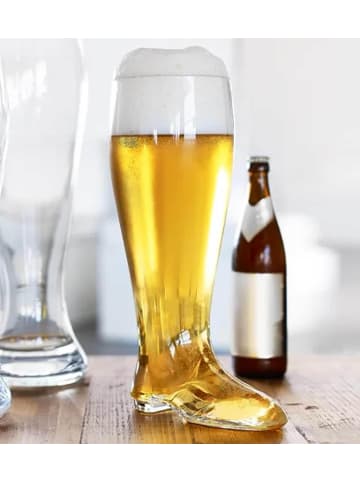 Rastal Riesen-Bierstiefel XXL 2,0 Liter transparent in transparent