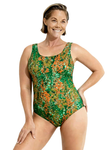 Ulla Popken Badeanzug in blautürkis