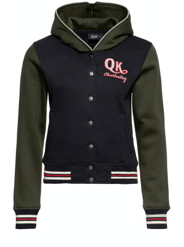 Queen Kerosin Queen Kerosin College Sweatjacke Wonder Woman in grün