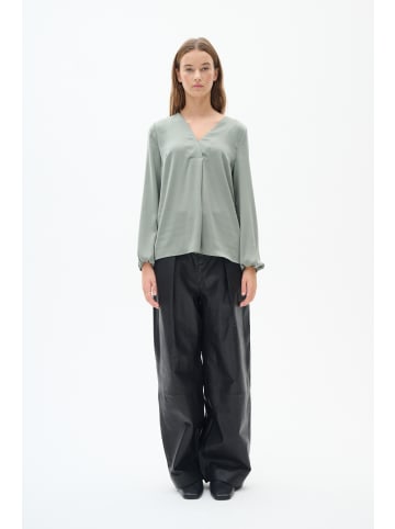 InWear Langarm-Bluse RindaIW Gerade Passform in Agave Green
