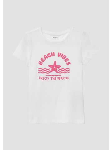 s.Oliver T-Shirt in 0100_weiß