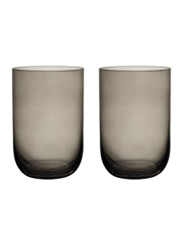 like. by Villeroy & Boch 2er Set Longdrinkbecher Like Glass 385 ml in Smoke