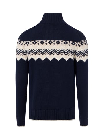 Nils Sundström Pullover in marine ecru - 0002