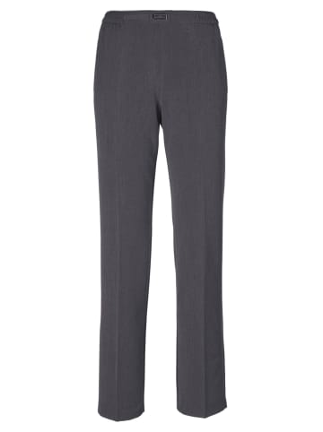 GOLDNER Kurzgröße:  Edle Professlan-Schlupfhose MARTHA in grau / melange