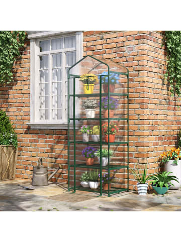 Outsunny Gewächshaus 69L x 49B x 193H cm Transparent