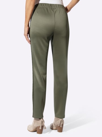 Sieh an! Jersey-Hose in khaki