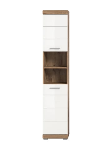 ebuy24 Hochschrank Wave Weiß 74 x 31 cm