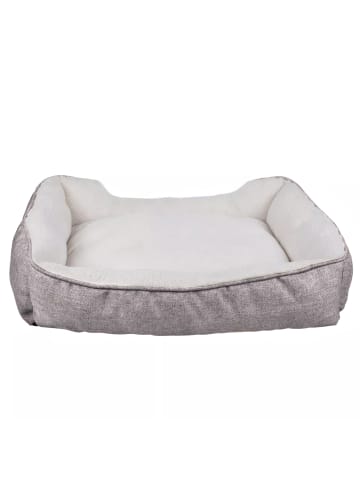 Intirilife Hundebett Katzenbett 50 x 40 x 13 cm in Grau - 50 x 40 x 13 cm