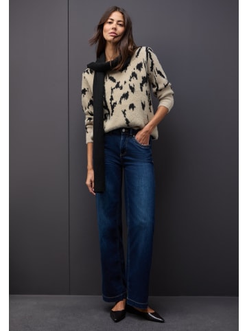 Street One 'Softer Jacquard Pullover' Beige