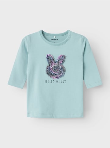 name it Longsleeve "little Rabbit" in Blau