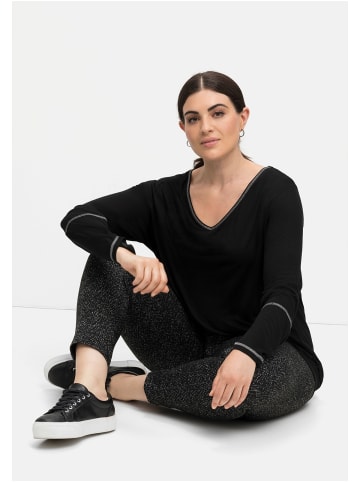 sheego Leggings in schwarz