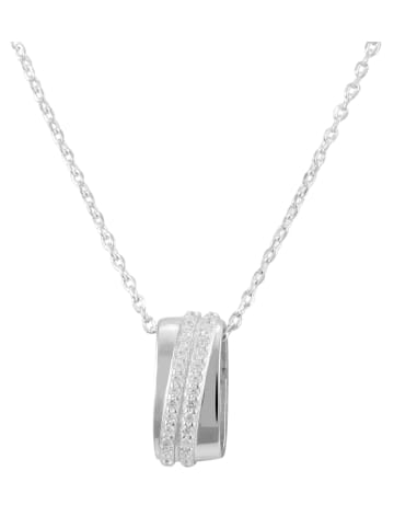 Adeliás Damen Anhänger aus 925 Silber mit Zirkonia in silber