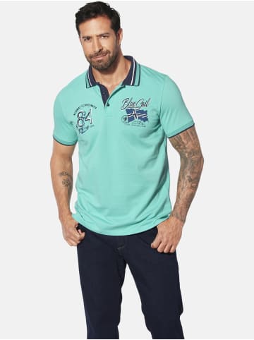 Jan Vanderstorm Poloshirt OLFGIR in türkis