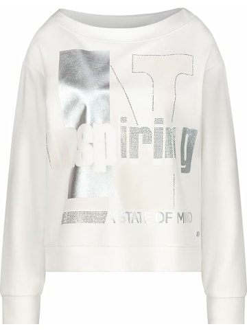 VIA APPIA Rundkragen Langarmshirt für Damen in creme