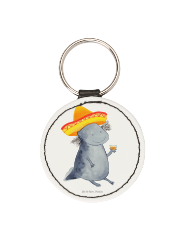 Mr. & Mrs. Panda Anhänger Axolotl Tequila ohne Spruch in Weiß