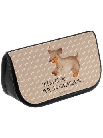 Mr. & Mrs. Panda Schminktasche Hund Dackel mit Spruch in Hundeglück