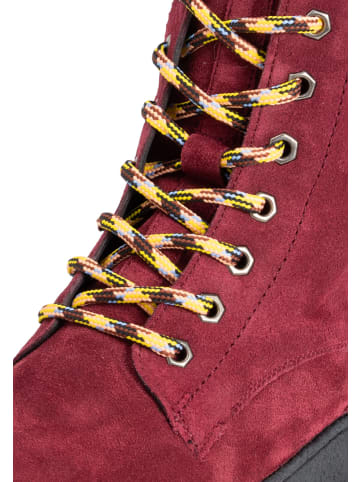 VITAFORM Veloursleder Stiefeletten in bordeaux