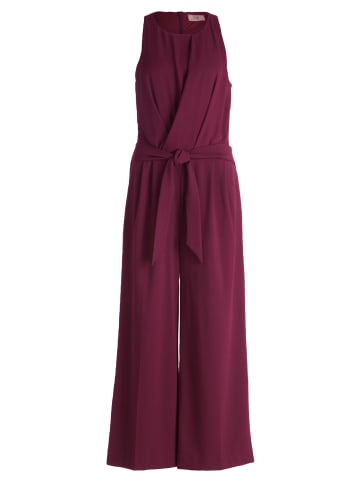 Vera Mont Jumpsuit mit Bindegürtel in Wild Ruby
