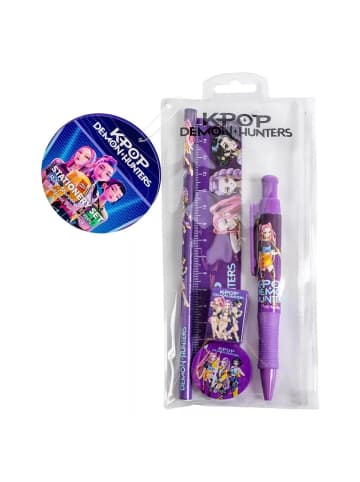 KPop Demon Hunters K-pop Demon Hunters Purple 5-teiliges Schreibset