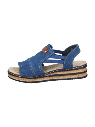 rieker Komfort-Sandalen in denim/cayenne