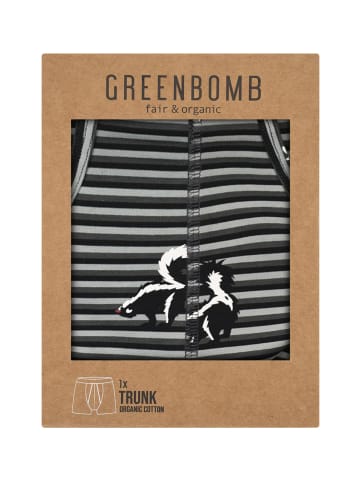 GreenBomb Trunk Animal Skunk in Schwarz