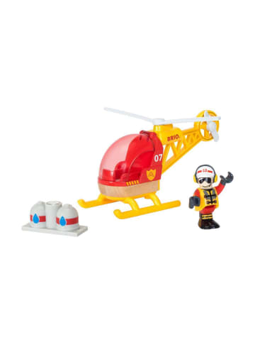 Brio Aktionsspiel BRIO World - Feuerwehr-Hubschrauber Ab 3 Jahre in bunt