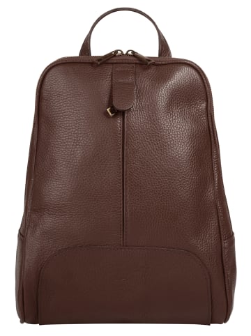Samantha Look Rucksack echt Leder in braun