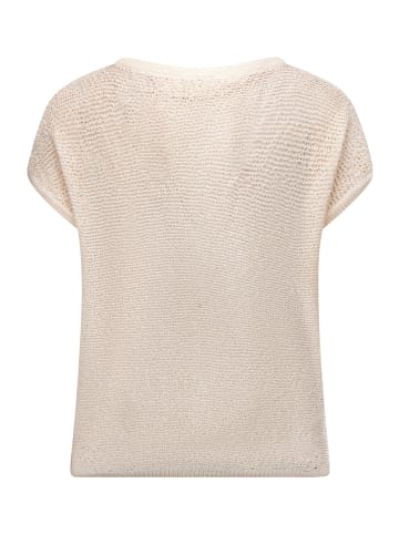 CARTOON Strickpullover mit Rundhalsausschnitt in Rohweiß