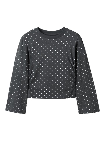 name it Oberteil mit langen Ärmeln in Pirate Black