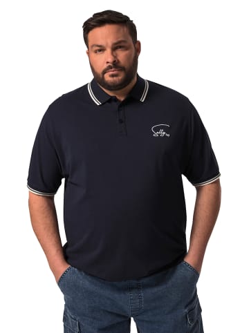 Men Plus Poloshirt in navy blau