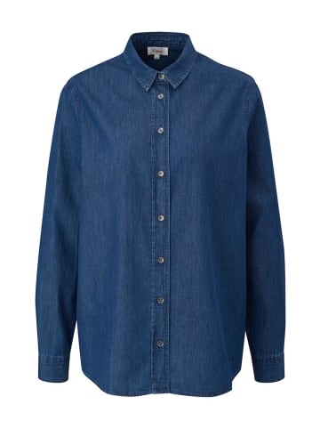 S.OLIVER RED LABEL Langarmbluse in Blau
