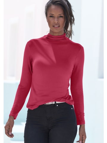 LASCANA Stehkragenshirt in pink