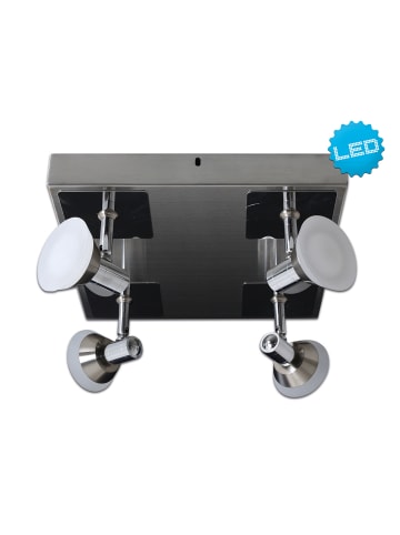 näve LED Spot "JERICHO" in chrome - (L)28 cm x (B)28 cm x (H)13.3 cm - EEK G