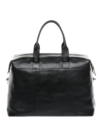 FEYNSINN Leder-Reisetasche echt Leder Weekender groß | Ledertasche schwarz TROY in schwarz