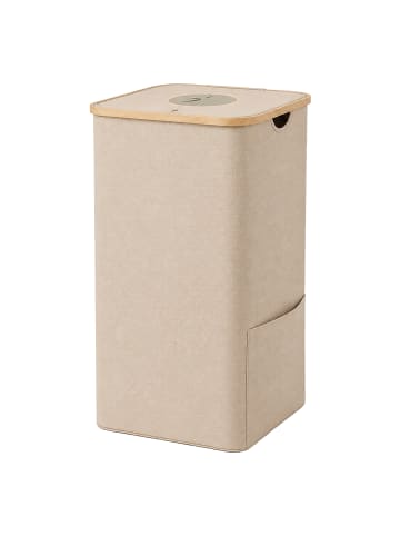 relaxdays Pfandflaschen-Sammelbehälter in Beige - 100 l