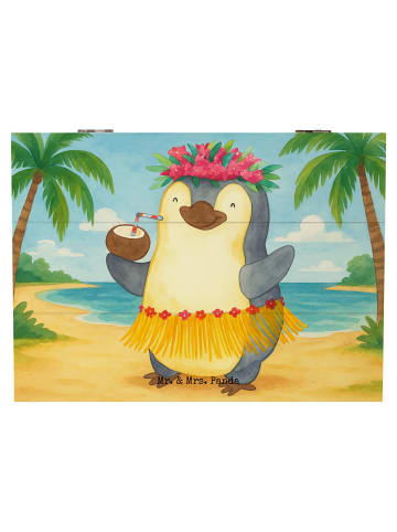 Mr. & Mrs. Panda Erinnerungsbox Pinguin Kokosnuss Design ohne Sp... in Weiß