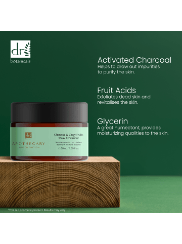 Dr Botanicals DB Schal und Zingy Früchte Maske Treatment