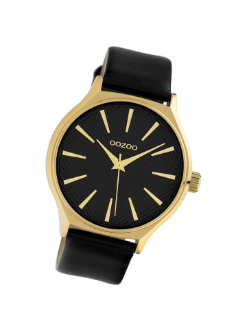 Oozoo Analog-Armbanduhr Oozoo Timepieces schwarz groß (ca. 42mm)