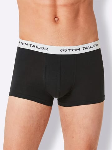 Tom Tailor Pants in schwarz + anthrazit + grau-meliert