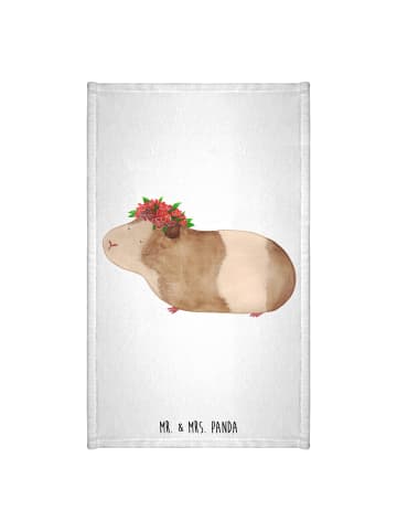 Mr. & Mrs. Panda Handtuch Meerschweinchen Weisheit ohne Spruch in Weiß