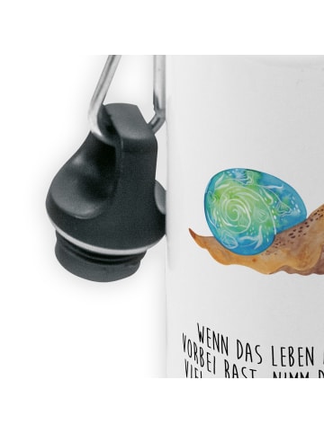 Mr. & Mrs. Panda Kindertrinkflasche Schnecke Sir mit Spruch in Weiß