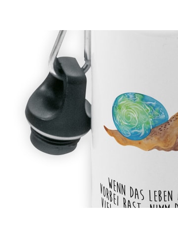 Mr. & Mrs. Panda Trinkflasche Schnecke Sir mit Spruch in Weiß