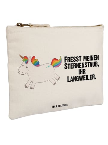 Mr. & Mrs. Panda Pencil Case Einhorn Happy mit Spruch in Weiß