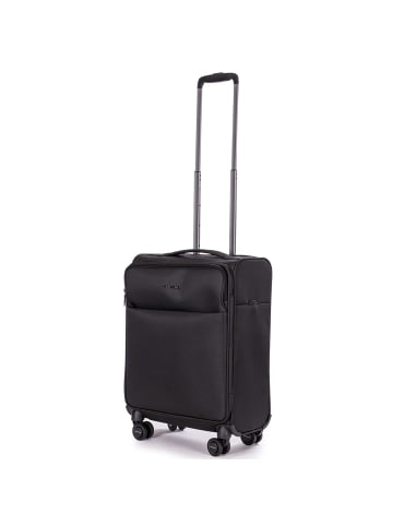 Stratic Stratic Light Plus 4-Rollen Kabinentrolley 55 cm in black