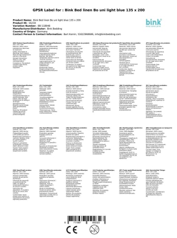 Bink Bedding Bettwäsche Bo uni