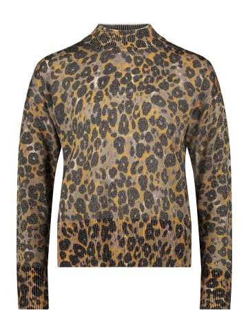 Betty Barclay Feinstrickpullover mit Lurexfaden in Taupe/Yellow